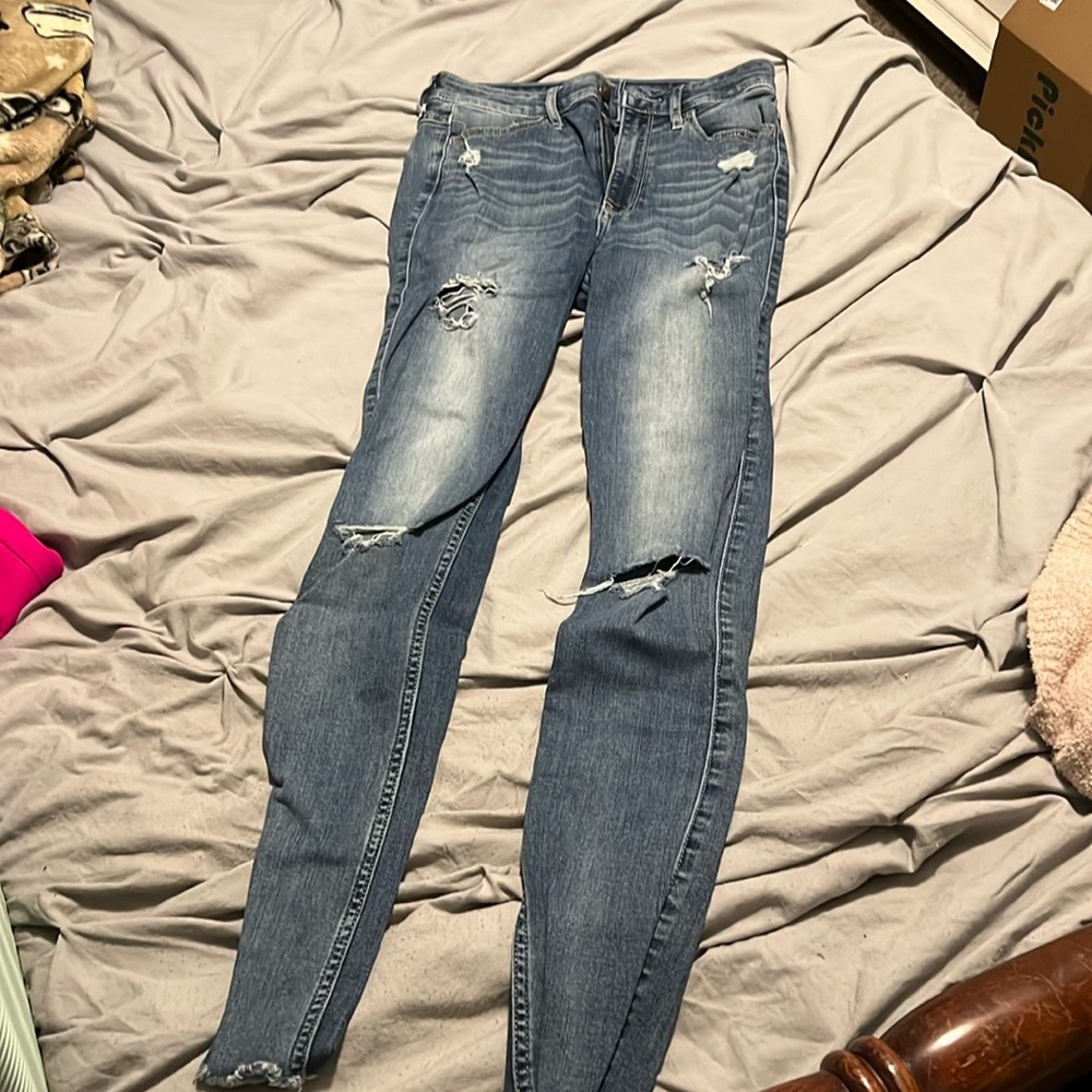Hollister ultra high rise super skinny jeans 26x30